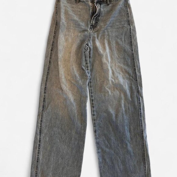 Carly Jean High-Waisted Wide-Leg Distressed Jeans – Size 3 - Picture 6 of 6